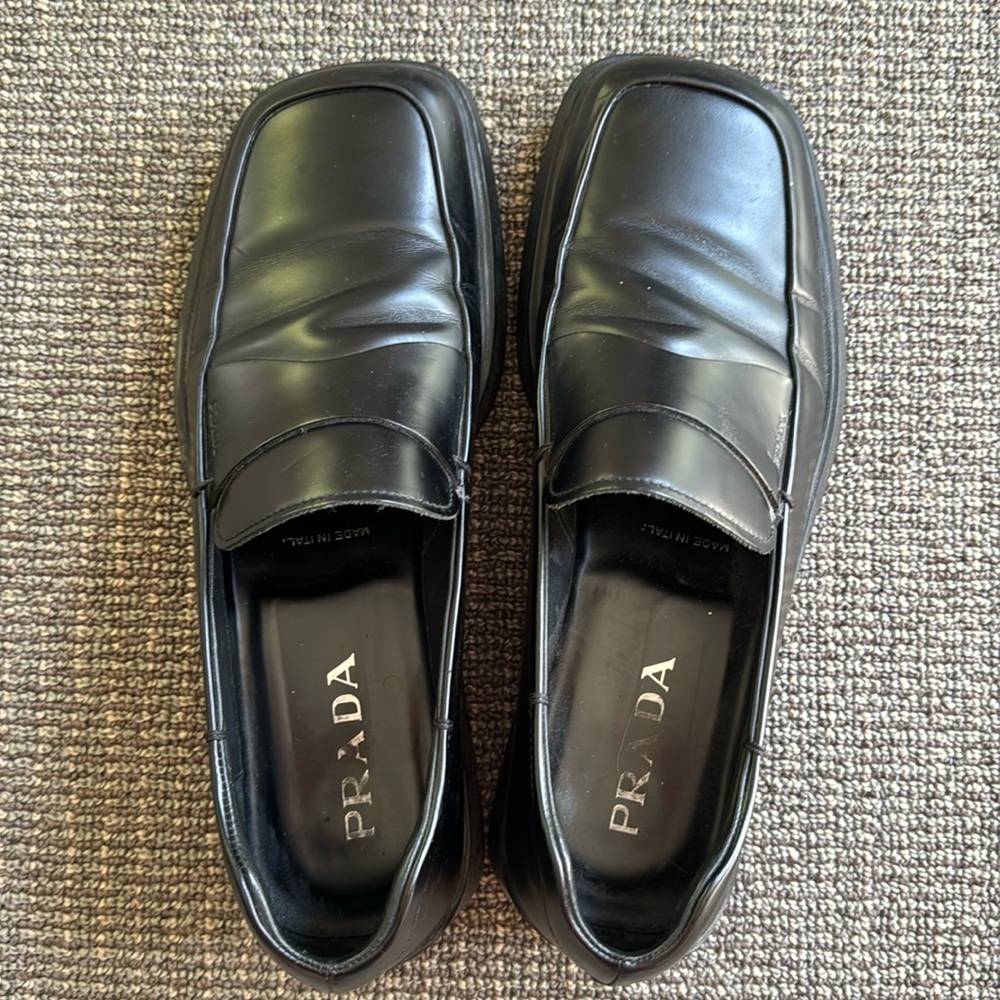 Black Prada men’s loafers
